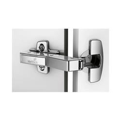 Hettich Sensys Winkelscharnier W45 mit integrierter Dämpfung (Sensys 8639i W45), vernickelt, vorliegend, Basis 9mm, Öffnungswinkel 95°, zum Einpressen (ø 10x11) 9088036