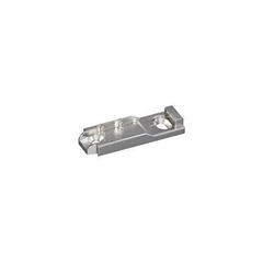 Hettich Linear-Montageplatte mit Langloch-Höhenverstellung, vernickelt, Lochreihe 20x32mm, zum Anschrauben, Distanz 0,5mm 9088244