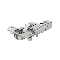 Hettich Sensys Dicktürscharnier, Türdicke bis 32mm, mit integrierter Dämpfung (Sensys 8631i), vernickelt, einliegend, Öffnungswinkel 95°, Schnellmontage Flash (ø 10x11) 9091422
