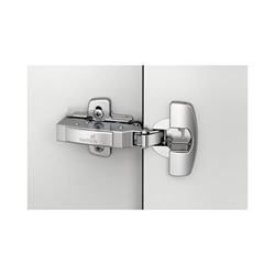 Hettich Sensys Dicktürscharnier, Türdicke bis 32mm, mit integrierter Dämpfung (Sensys 8631i), vernickelt, einliegend, Öffnungswinkel 95°, Schnellmontage Flash (ø 10x11) 9091422