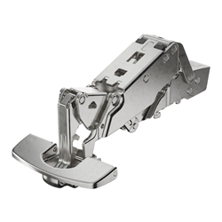 Hettich Sensys Weitwinkelscharnier, mit Null-Einsprung, ohne integrierte Dämpfung (Sensys 8657), vernickelt, vorliegend, Öffnungswinkel 165°, Schnellmontage Fix (ø 10x6) 9099603