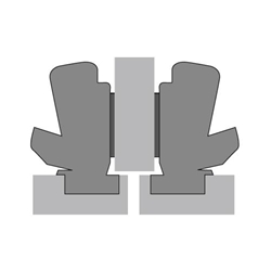 Hettich Sensys Weitwinkelscharnier, mit Null-Einsprung, ohne integrierte Dämpfung (Sensys 8657), vernickelt, halb vorliegend, Öffnungswinkel 165°, zum Anschrauben (-) 9099610