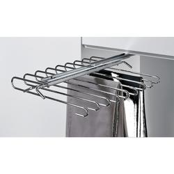 Hettich Schrank-Hosenhalter, lichte Korpusbreite 800-900mm, Stahl 9162283, ausziehbar, verchromt Anzahl Hosenhalter: 9 Stück, H 95mm, T 497mm