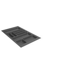 Hettich Besteckeinsatz, Kunststoff OrgaTray 440 9195000, anthrazit