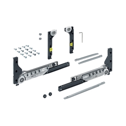 Hettich Schiebetürbeschläge-Set (Türanzahl: 1), 10kg SlideLine M 9201921, TS 15-50mm, für vorliegende Türen TB 4000mm