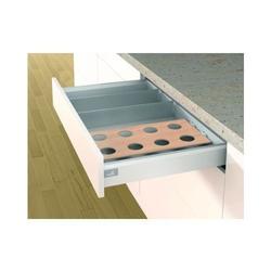 Hettich Schubkasten-Trennelement, zum Aufkleben, Nennlänge 1100mm OrgaStripe, 9203466, Kunststoff grau