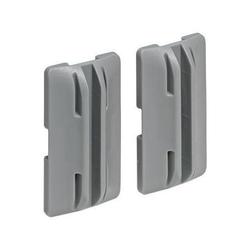 Hettich Trennwand-OrgaClip, stufenlos im Profil verschiebbar OrgaStripe Profil 9203469, Kunststoff grau