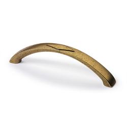 Hettich Griff, B 15x128mm, H 33mm, Zink Bracara 9206127 messingoptik antik gemustert L 150mm