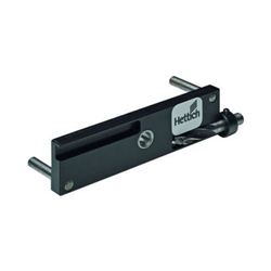 Hettich Bohrlehre, zur Bohrung der horizontalen Bohrung am Korpus, gehärteter Stahl 9207524, für Push to open, Bohr Ø 10mm, KF schwarz, Einbohrmaß Kurzhub 50mm, Einbohrmaß Langhub 70mm