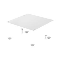 Hettich Materialschale-Deckel, m. Kassette, zum Aufschieben SmarTray Stahl 75 9208310, m. Abhebesicherung, weiß