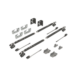 Hettich Schiebetürbeschläge-Set (Türanzahl: 2), SysLine S 9208511, TS 16-19mm, für einliegende Türen TB 1000mm-1500mm