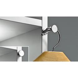 Hettich Schrank-Kleiderbügelhalter, ausziehbar 9208792, L 90mm, Bügel: Messing vernickelt Auszugsführung Messing