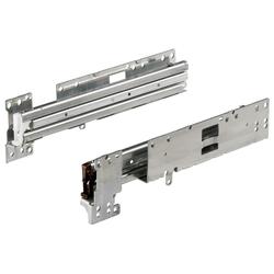Hettich Büroschrank-Auszugsführung, für Korpusbauweise Quadro Duplex 40, 9209632, Stahl verzinkt zum Anschrauben, Schranktiefe 316mm