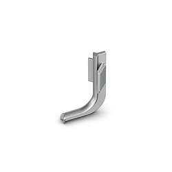 Hettich Griffmulde-Innenecke, 90°, FormL-Form Canis L 9210117, Aluminium silber