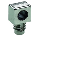 Hettich Drehstangenschloss-Stangenführung, Metall vernickelt 72276, für Einsatz ohne Abdeckleiste, Stangenmaß 6mm zum Einpressen, B 26mm, H 14mm