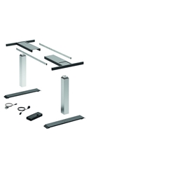 Hettich Elektro-Tischgestell, 1200x2000mm, Hub 675mm LegaDrive Basic 9193251, Stahl, anthrazit