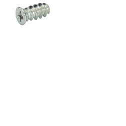 Hettich Direktbefestigungsschrauben, Ø 6mm, 14mm 1028128, Stahl, vernickelt