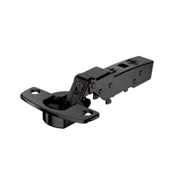 Hettich Sensys 110°-Scharnier mit integrierter Dämpfung (Sensys 8645i), in obsidianschwarz, halb vorliegend, Öffnungswinkel 110°, Bohrbild TH 52x5,5mm, zum Anschrauben (-) 9091739