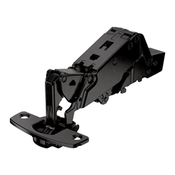 Hettich Sensys Weitwinkelscharnier, mit Null-Einsprung, mit integrierter Dämpfung (Sensys 8657i), in obsidianschwarz, vorliegend, Öffnungswinkel 165°, zum Anschrauben (-) 9091767