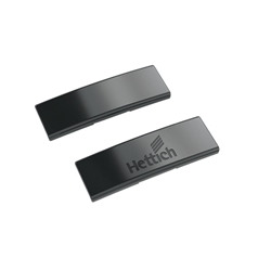 Hettich Zierkappe, für Scharnierarm Sensys, 9091821, Stahl obsidianschwarz, nicht einsetzbar für Sensys Weitwinkelscharniere
