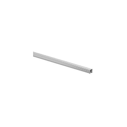 Hettich Laufprofil, zweibahnig, L 2000mm, SysLine S 9143682, Aluminium blank Bodenstärke min. 19mm