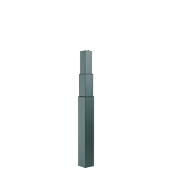 Hettich Hubsäule, elektromotorisch, Hub 675mm LegaDrive 9154322, Aluminium anthrazit pulverbeschichtet Höhenverstellung 575 - 1250mm