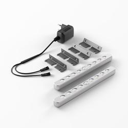 LuckyLine 2er Set cw Aluminium-Optik, EVG LED-Verlängerung, Montagewinkel Nr. 3697502