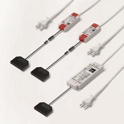 LED EVG 12VDC, 0-30W, IP44,200-240V, 2m EFS ws, 0,2m M1, 6-fach Verteiler Nr. 3101801