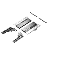 Hettich Schubkasten-Öffnungssystem, 260mm, nachrüstbar InnoTech Atira, 9240162, Push-to-open Silent