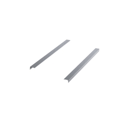 Hettich Schubkasten-Dekorprofil, Kunststoff aluminiumoptik ArciTech, 9240695, Nennlänge 650mm, zum Aufkleben