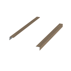 Hettich Schubkasten-Dekorprofil, Kunststoff nussbaum InnoTech Atira, 9240708, Nennlänge 620mm, zum Aufkleben