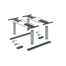 Hettich Elektro-Tischgestell, 1200x2000mm, Hub 675mm LegaDrive Systems 9243969, Stahl, grau Höheneinstellung 620-1295mm