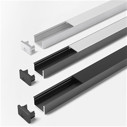 LED ChannelLine D2 Profil, opal L=2000mm, Alu- und Abdeckprofil Nr. 5587001