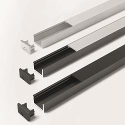 ChannelLine D2 schwarz 300 mm, Profil ohne Abdeckung, einzeln verpackt Nr. 5000801