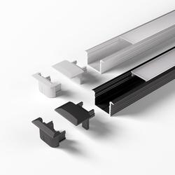 LED ChannelLine C2 Profil, opal L=3000mm, Alu- und Abdeckprofil Nr. 5587102