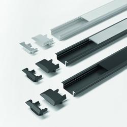 LED ChannelLine C Profil, opal, 10er Set L=2000mm, Alu- und Abdeckprofil Nr. 5587211