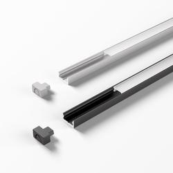 ChannelLine i Profil, black, opal, 10er Set L=3000mm, Alu- und Abdeckprofil Nr. 5587416