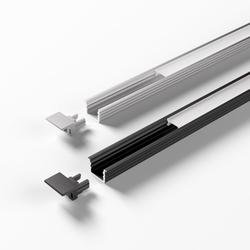 LED ChannelLine i2 Profil, black, opal L=3000mm, Alu- und Abdeckprofil Nr. 5588706