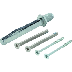 Hoppe OT- Befestigungsset, VK8x80mm, M5x60mm, verzinkt Sertos, TS 50-55mm für Wechselgarnitur Nr. 11509247
