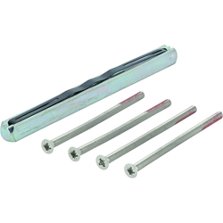 Hoppe FH-Befestigungsset, VK9x125mm, M4, verzinkt Sertos, TS 65-70mm für Rosetten-Drückergarnitur Nr. 11523529