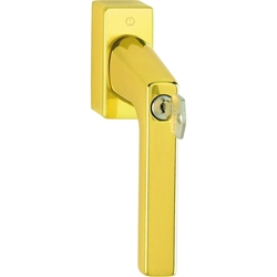 Hoppe DK-Fenstergriff, abschließbar, VK7 Dallas M0643S/US943 100NM, Secustik, F77-R mit Stütznocken, Nocken Ø 10mm, verdeckt verschraubt, 32-42mm Stift, Schließungsnr. H001-EW Nr. 11541435