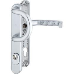 Hoppe PT-Schutz-Wechselgarnitur, oval, PZ, 8/92, DIN Links-Rechts, ALU Liverpool 538G/3359ZA/3357N/1313G, F1 eloxiert Schmalschild, TS 67-72mm Nr. 11623573