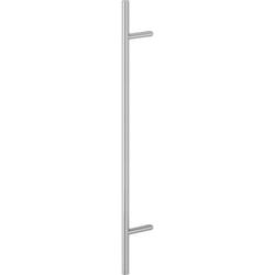 Hoppe HT-Stoßgriff, gerade, Stütze: schräg, E5012, L:1200mm, D:30mm, BA900, BS-1102, Edelstahl matt Nr. 2011598