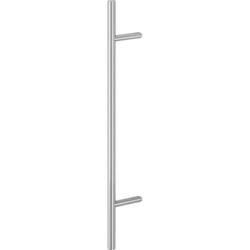 Hoppe HT-Stoßgriff, gerade, Stütze: schräg, E5012, L:1000mm, D:30mm, BA700, BS-1102, Edelstahl matt Nr. 2011571
