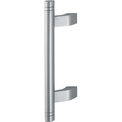 Hoppe HT-Stoßgriff, gerade, Stütze: gekröpft, Aluminium 5004DIN Rechts, BA210, F9-2 stahlfarbig matt eloxiert Nr. 2346195