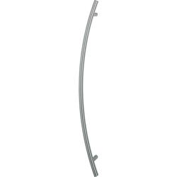 Hoppe HT-Stoßgriff, Bogen, E5511, L:1200mm, D:30mm, BA1000, BS-1102, Edelstahl matt Nr. 2694851