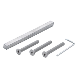 Hoppe ZT-Befestigungsset, VK8x185mm, M6, verzinkt TS 102-107mm für Schutz-Drückergarnitur Nr. 3689245