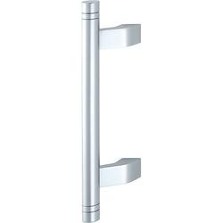 Hoppe HT-Stoßgriff, gerade, Stütze: gekröpft, Aluminium 5004DIN Rechts, BA210, F1 naturfarbig eloxiert Nr. 3779099