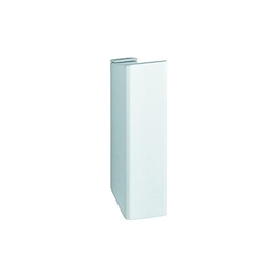 Hoppe Balkon-/Fenstertür-Ziehgriff, 535, 78mm, Alu, F9016 verkehrsweiß, verdeckt verschraubt, mit Schrauben Nr. 3976252