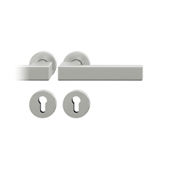 FSB ASL® Drückergarnitur, DIN Links-Rechts, PZ gelocht, 12 1183, Edelstahl, Vierkant 7mm, Stärke Abdeckung 7mm, TS 39-58mm Nr. 0 12 1183 01316 6204